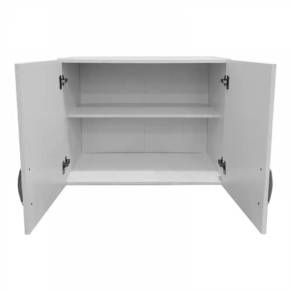 Ντουλάπα πεντάφυλλη με πατάρι Athos I pakoworld λευκή 170x42x240εκ