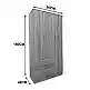 Ντουλάπα πεντάφυλλη με πατάρι Athos I pakoworld λευκή 170x42x240εκ