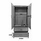 Ντουλάπα πεντάφυλλη Athos pakoworld sonoma-ανθρακί 170x42x180εκ