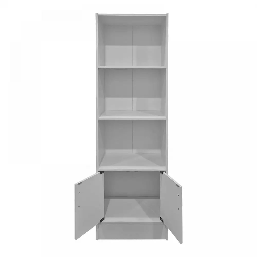 Βιβλιοθήκη Tekaro pakoworld λευκό 57x33x180εκ