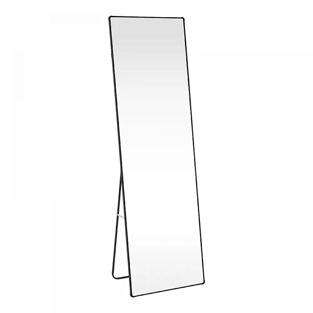 Καθρέπτης Moira pakoworld αλουμίνιο μαύρο 50x28x160εκ