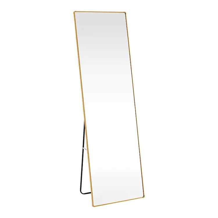 Καθρέπτης Moira pakoworld αλουμίνιο χρυσό 50x28x160εκ