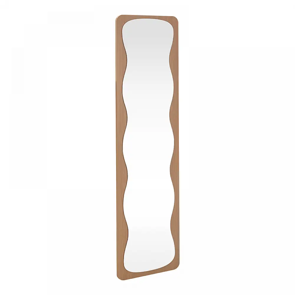 Καθρέπτης Jenia pakoworld mdf σε φυσική απόχρωση 40x40x160εκ