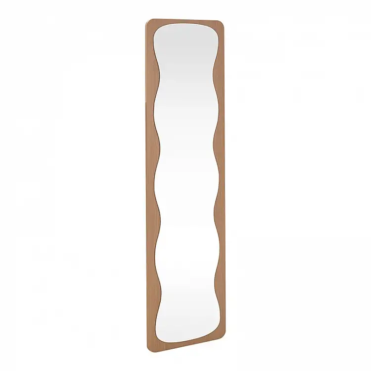 Καθρέπτης Jenia pakoworld mdf σε φυσική απόχρωση 40x40x160εκ