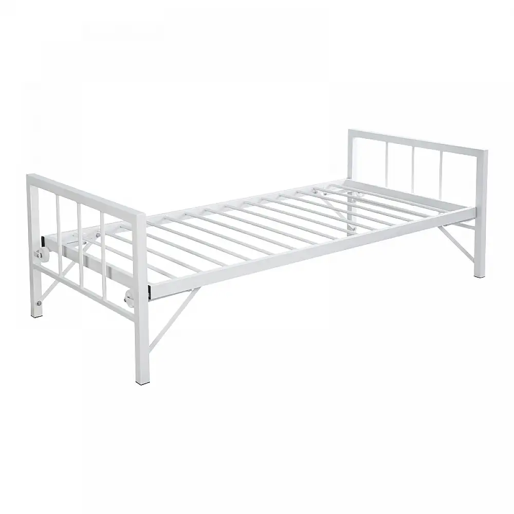 Κρεβάτι-Καναπές Remmie pakoworld μέταλλο λευκό 90x190εκ