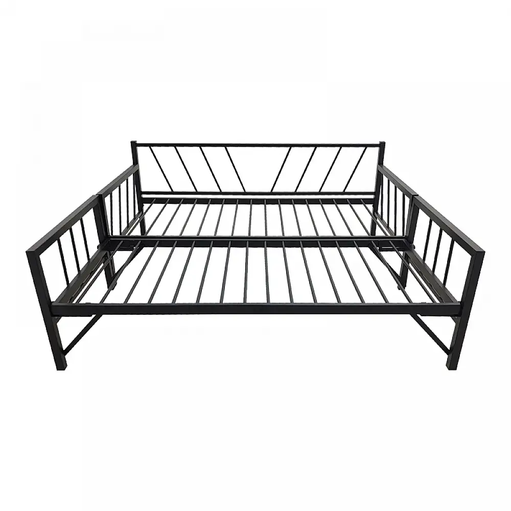 Κρεβάτι-Καναπές Remmie pakoworld μέταλλο μαύρο 90x190εκ