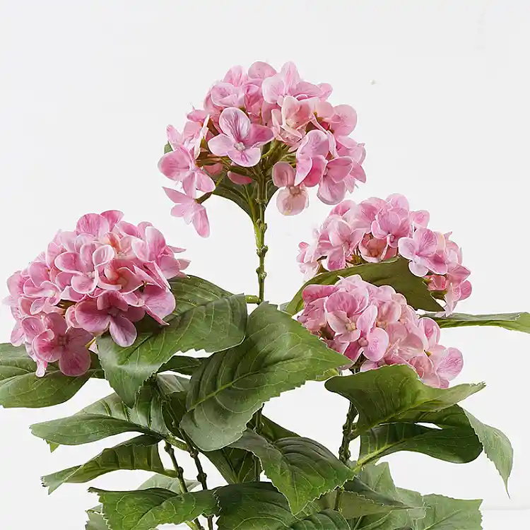 Διακοσμητικό φυτό σε γλάστρα Hydrangea Inart ροζ Φ35x50εκ