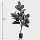 Διακοσμητικό φυτό σε γλάστρα Ficus Lyrata Inart πράσινο Φ70x130εκ