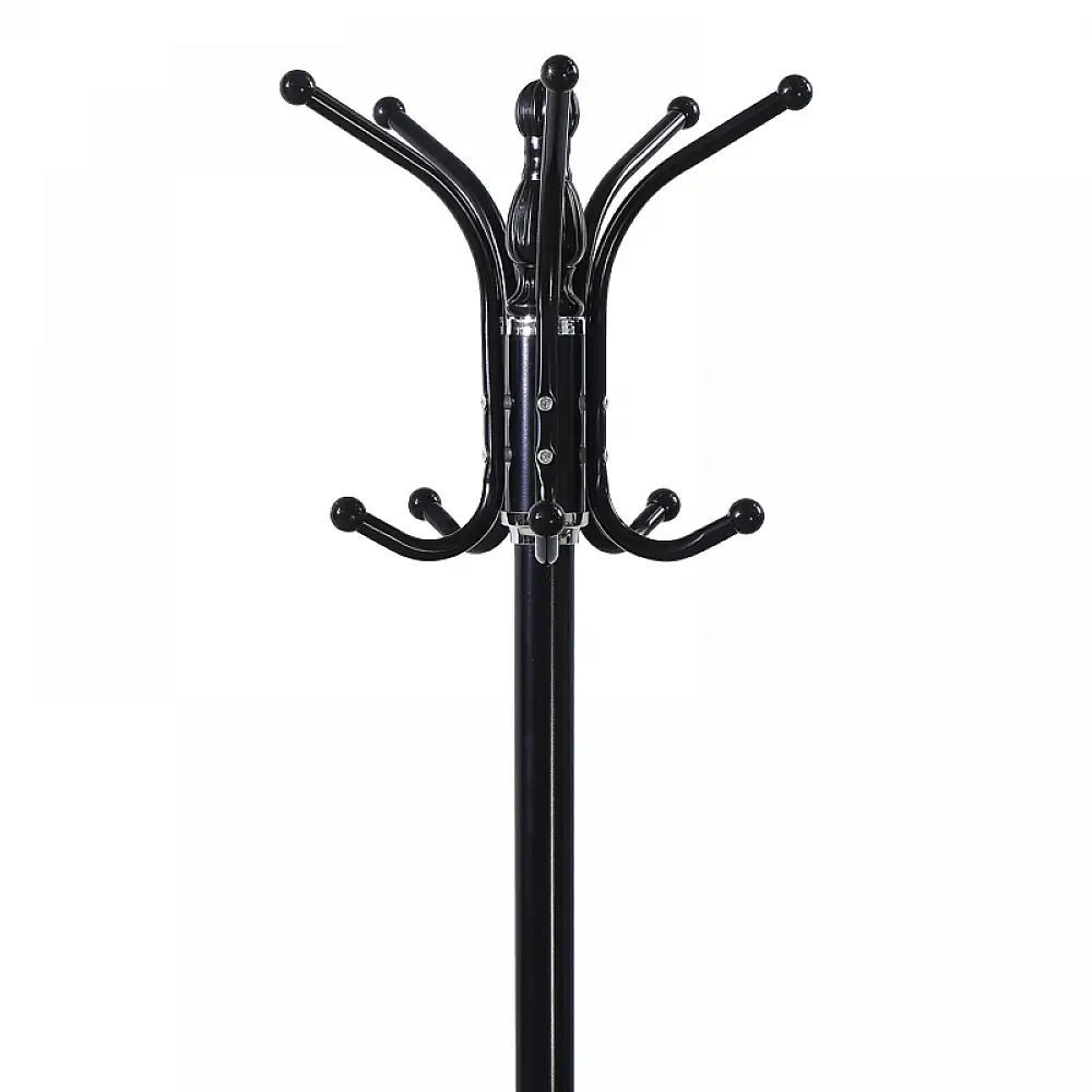 Καλόγερος Mendora pakoworld μέταλλο σε μαύρη απόχρωση 40x40x180εκ