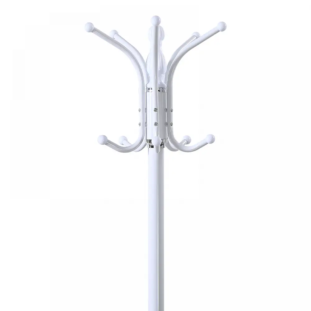 Καλόγερος Mendora pakoworld μέταλλο σε λευκή απόχρωση 40x40x180εκ