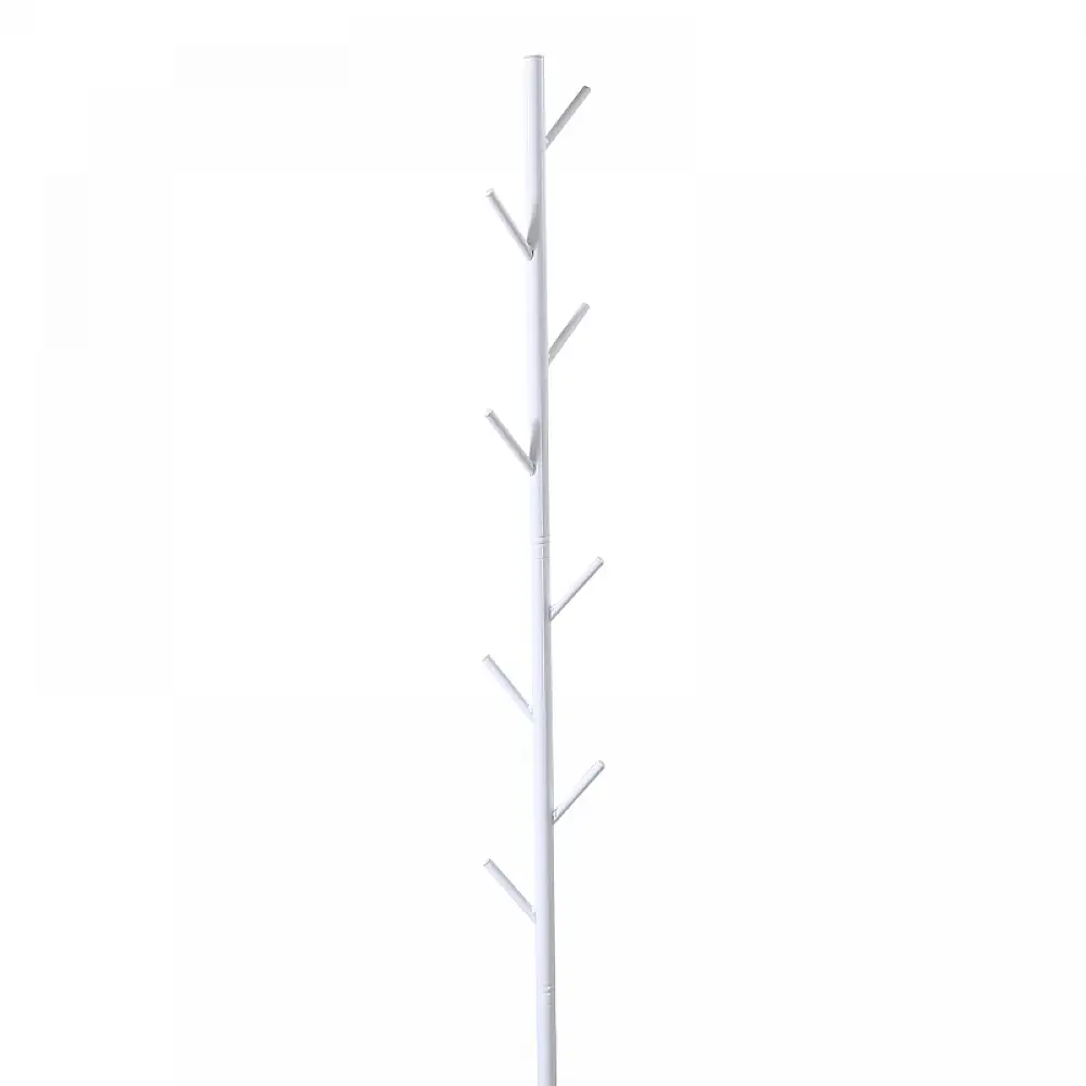 Καλόγερος Tebera pakoworld μέταλλο σε λευκή απόχρωση Φ30x170εκ