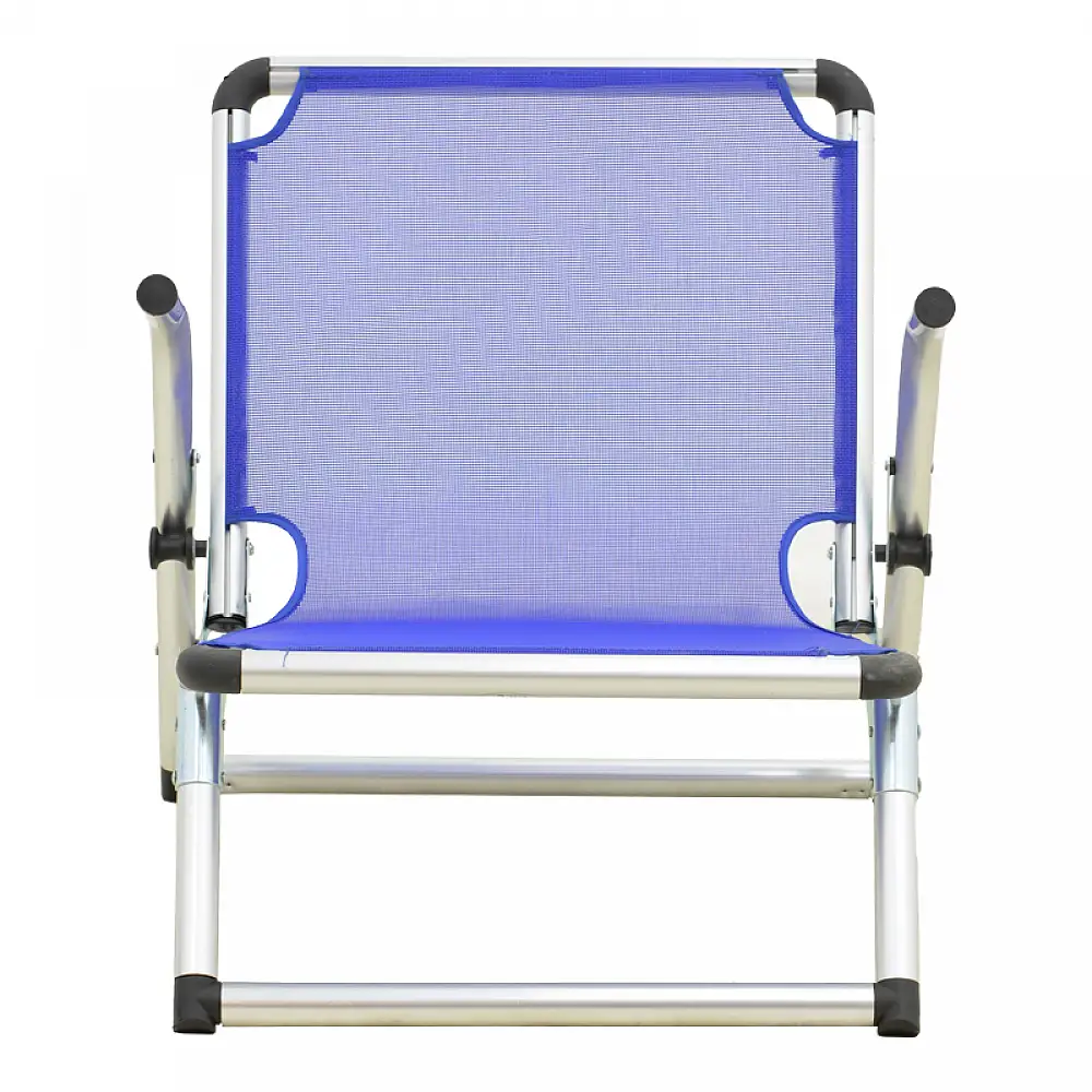 Καρεκλάκι παραλίας Plazo pakoworld αλουμίνιο-textilene σε μπλε απόχρωση 55x70x59εκ