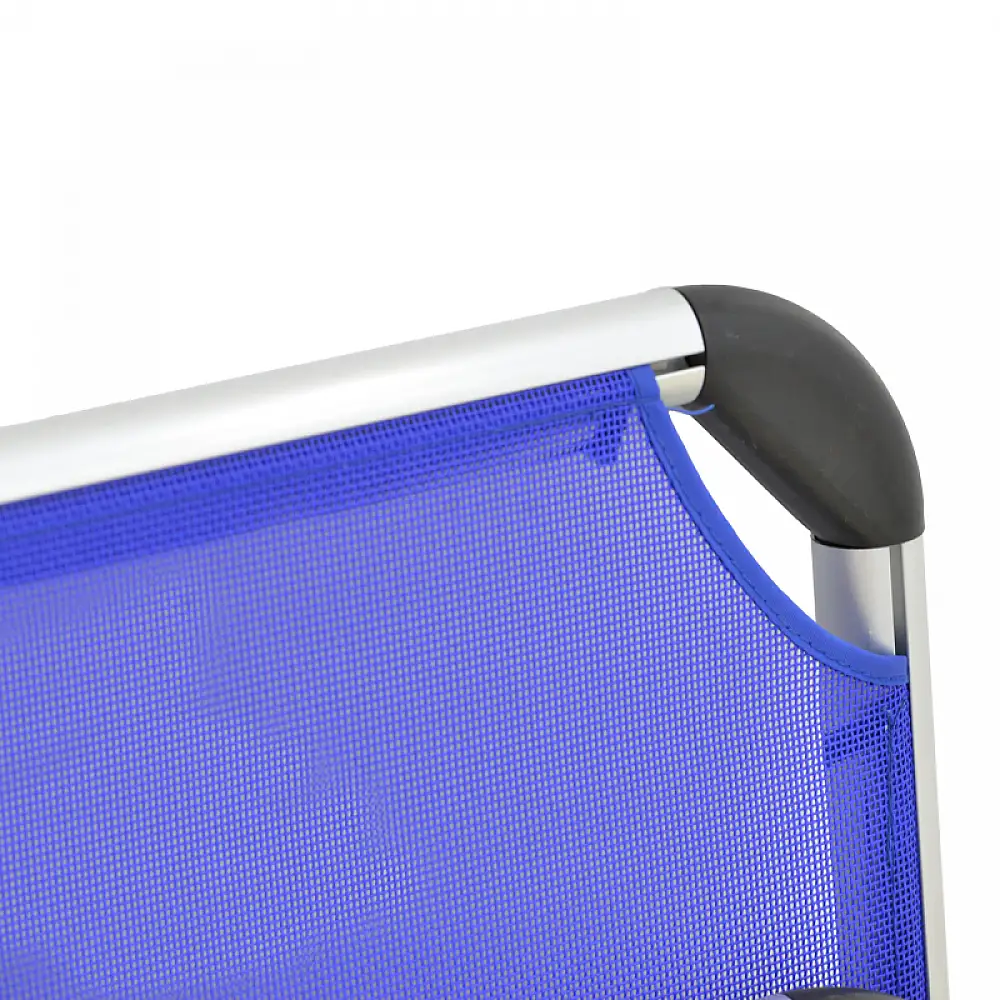 Καρεκλάκι παραλίας Plazo pakoworld αλουμίνιο-textilene σε μπλε απόχρωση 55x70x59εκ