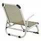 Καρεκλάκι παραλίας Playa pakoworld βαρέως τύπου με ψηλή πλάτη αλουμίνιο-textilene σε μπεζ απόχρωση 54x72x63εκ