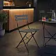 Καρέκλα Bistro pakoworld μεταλλική αναδιπλούμενη σε ανθρακί απόχρωση 42x46x82εκ | 2 τμχ