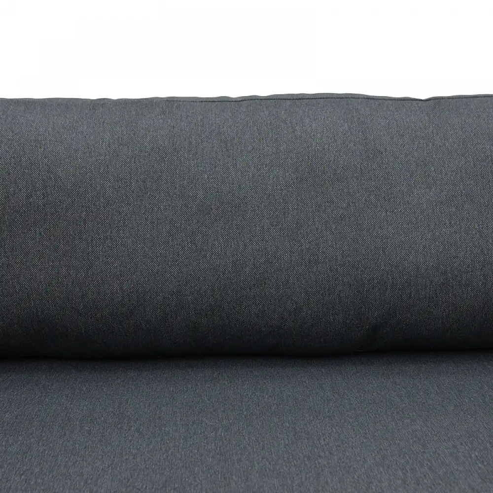 Καναπές διθέσιος Aurelio pakoworld μεταλλικός σε λευκή -μαξιλάρια σε ανθρακί απόχρωση 130x74x63εκ