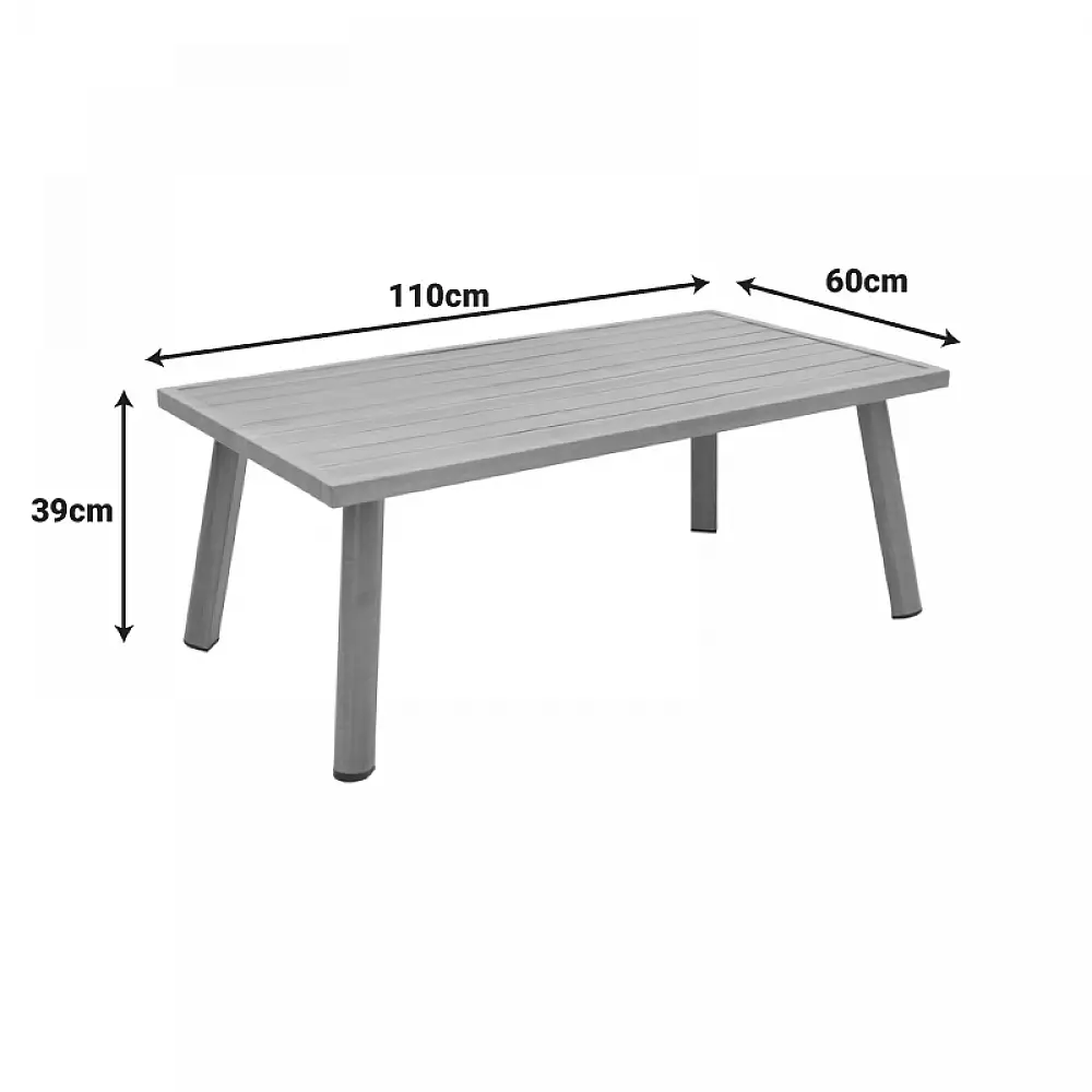 Σαλόνι κήπου Andasio pakoworld σετ 4τεμ αλουμίνιο κ σχοινί σε φυσική- μαξιλάρια σε γκρι απόχρωση