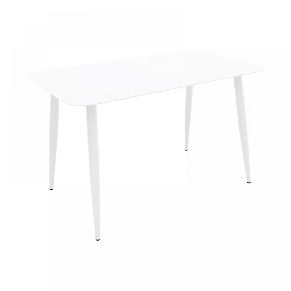 Τραπέζι Vista pakoworld αλουμίνιο σε λευκή απόχρωση 120x70x72εκ