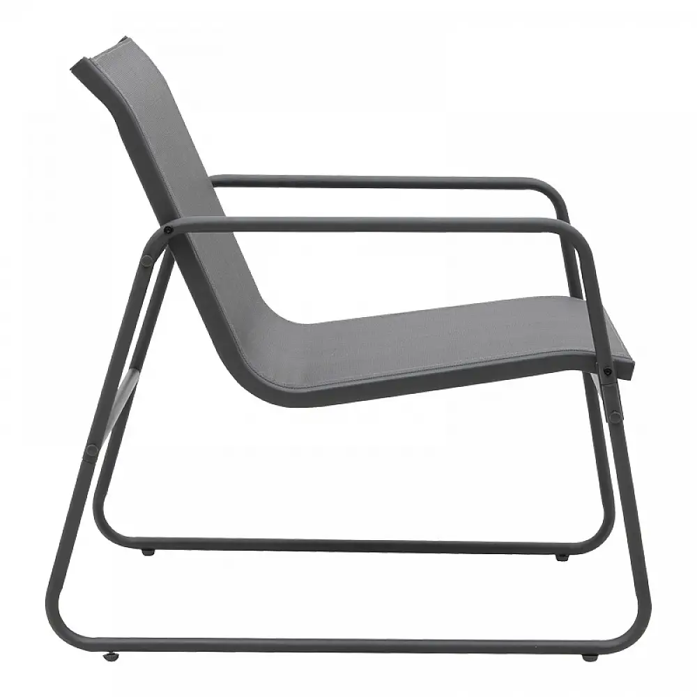 Σαλόνι εξωτερικού χώρου Veranda textilene-μέταλλο σε ανθρακί απόχρωση