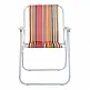 Καρεκλάκι παραλίας-camping Jette pakoworld ροζ ριγέ-λευκό μέταλλο 53x56x73εκ