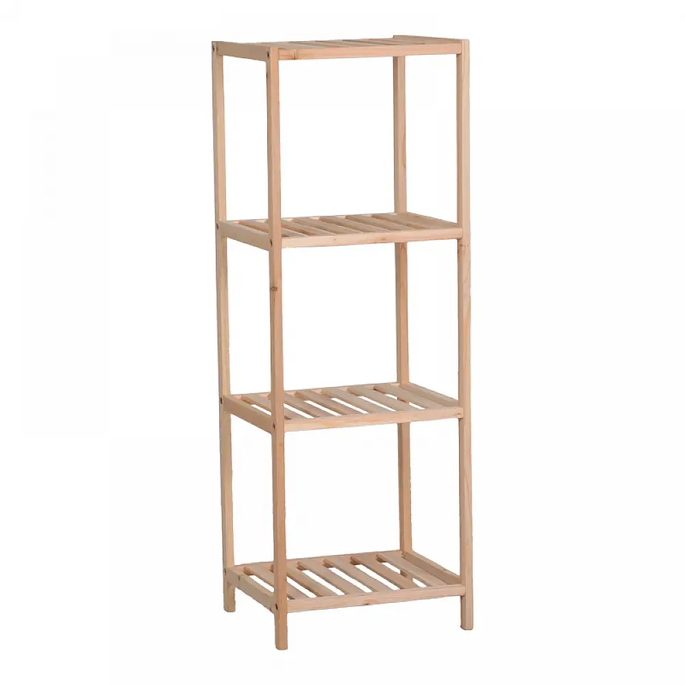 Ραφιέρα δαπέδου Zendia pakoworld ξύλο ελάτου σε φυσική απόχρωση 35x30x100εκ