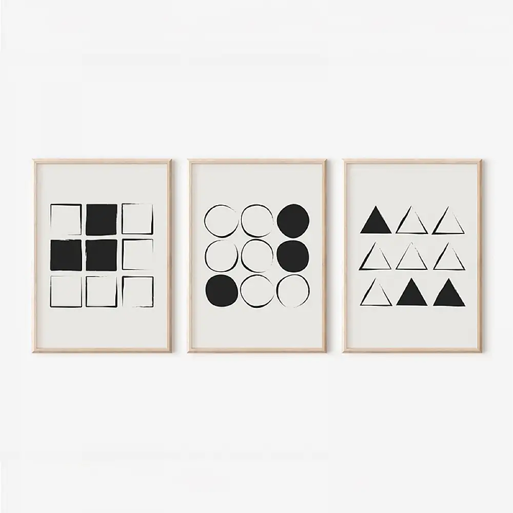 Πίνακας Ellene pakoworld τρίπτυχος με ψηφιακή εκτύπωση και πλαίσιο 33x1.5x48εκ