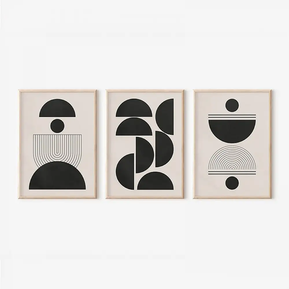 Πίνακας Sanxia pakoworld τρίπτυχος με ψηφιακή εκτύπωση και πλαίσιο 33x1.5x48εκ