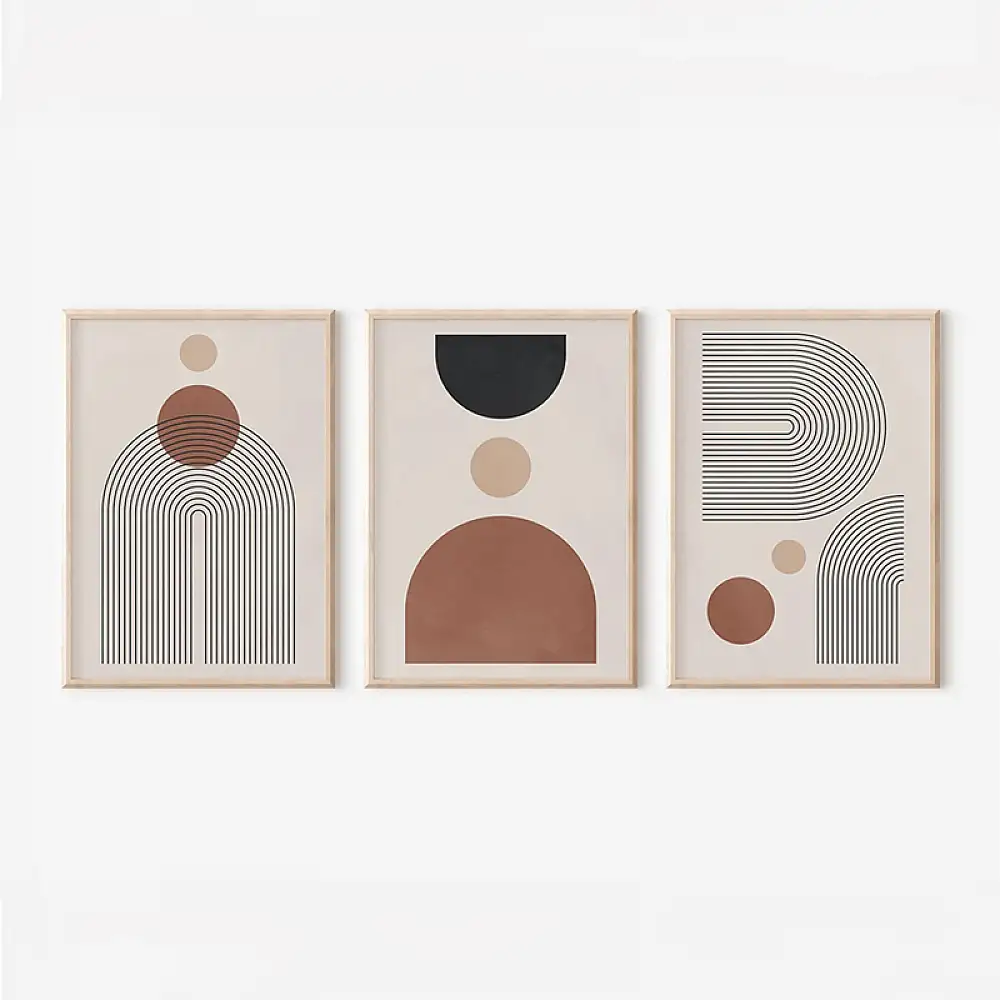 Πίνακας Klentie pakoworld τρίπτυχος με ψηφιακή εκτύπωση και πλαίσιο 33x1.5x48εκ