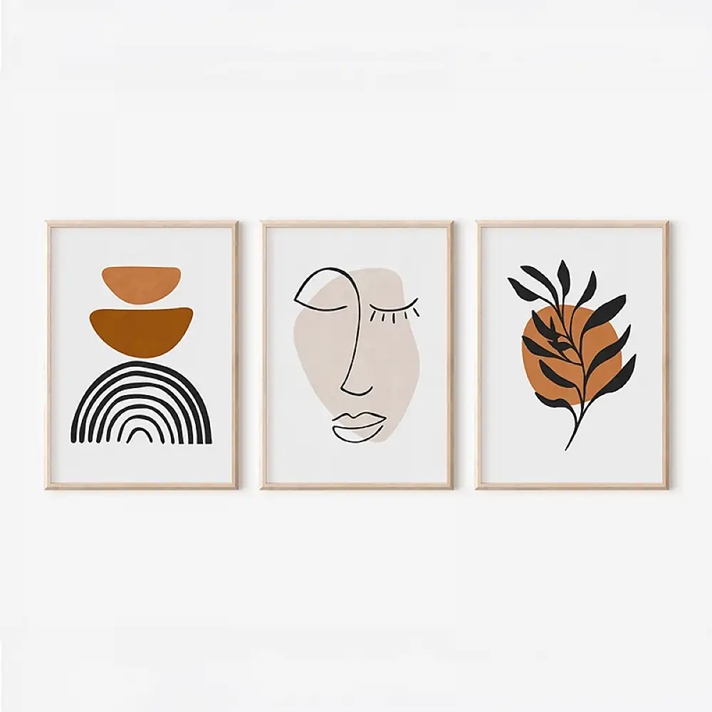 Πίνακας Dremfia pakoworld τρίπτυχος με ψηφιακή εκτύπωση και πλαίσιο 33x1.5x48εκ