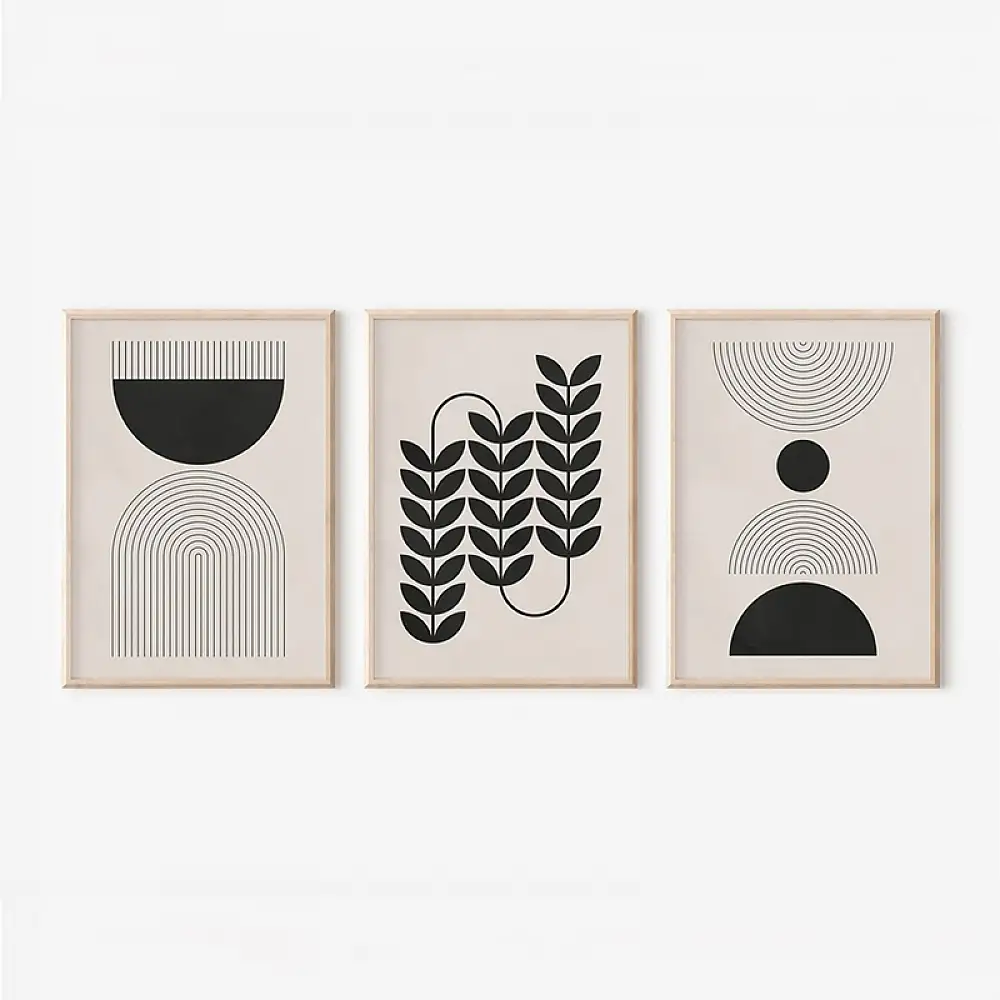 Πίνακας Vanta pakoworld τρίπτυχος με ψηφιακή εκτύπωση και πλαίσιο 33x1.5x48εκ