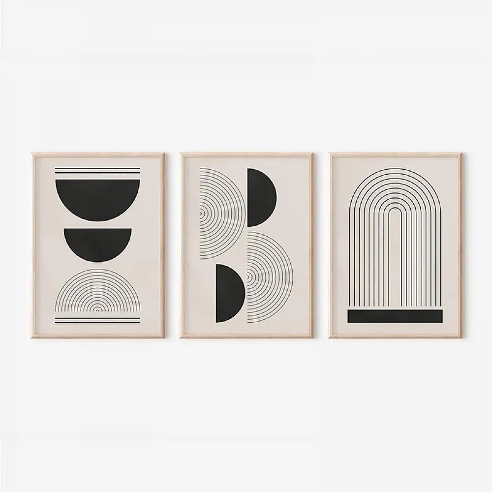 Πίνακας Nuvia pakoworld τρίπτυχος με ψηφιακή εκτύπωση και πλαίσιο 33x1.5x48εκ