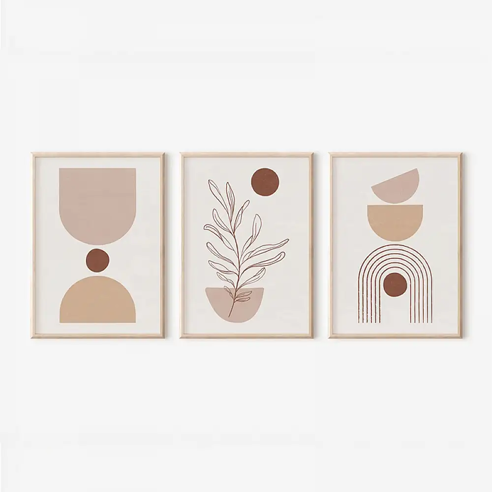 Πίνακας Stijo pakoworld τρίπτυχος με ψηφιακή εκτύπωση και πλαίσιο 33x1.5x48εκ