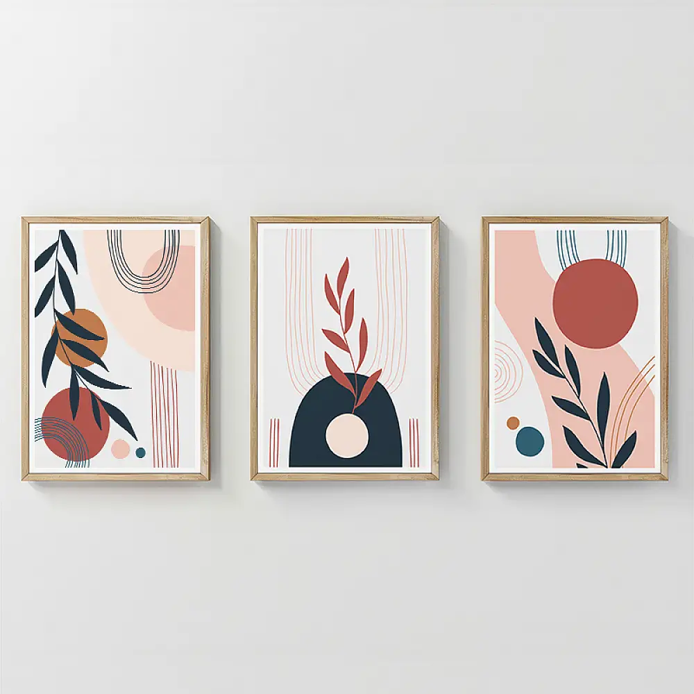 Πίνακας Caeris pakoworld τρίπτυχος με ψηφιακή εκτύπωση και πλαίσιο 33x1.5x48εκ