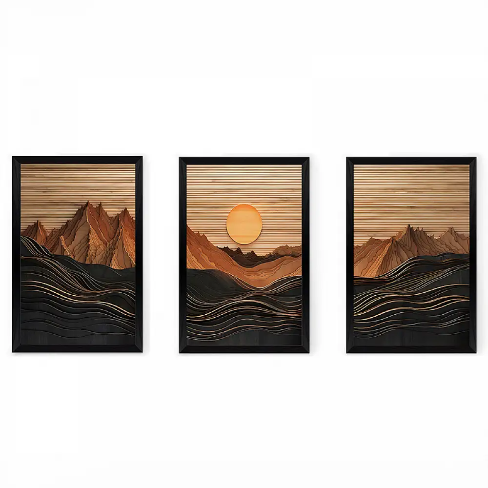 Πίνακας Peaky pakoworld τρίπτυχος με ψηφιακή εκτύπωση και πλαίσιο 33x0.3x48εκ