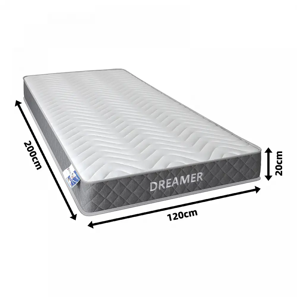 Στρώμα Dreamer pakoworld pocket spring compressed διπλής όψης 20cm 120x200εκ
