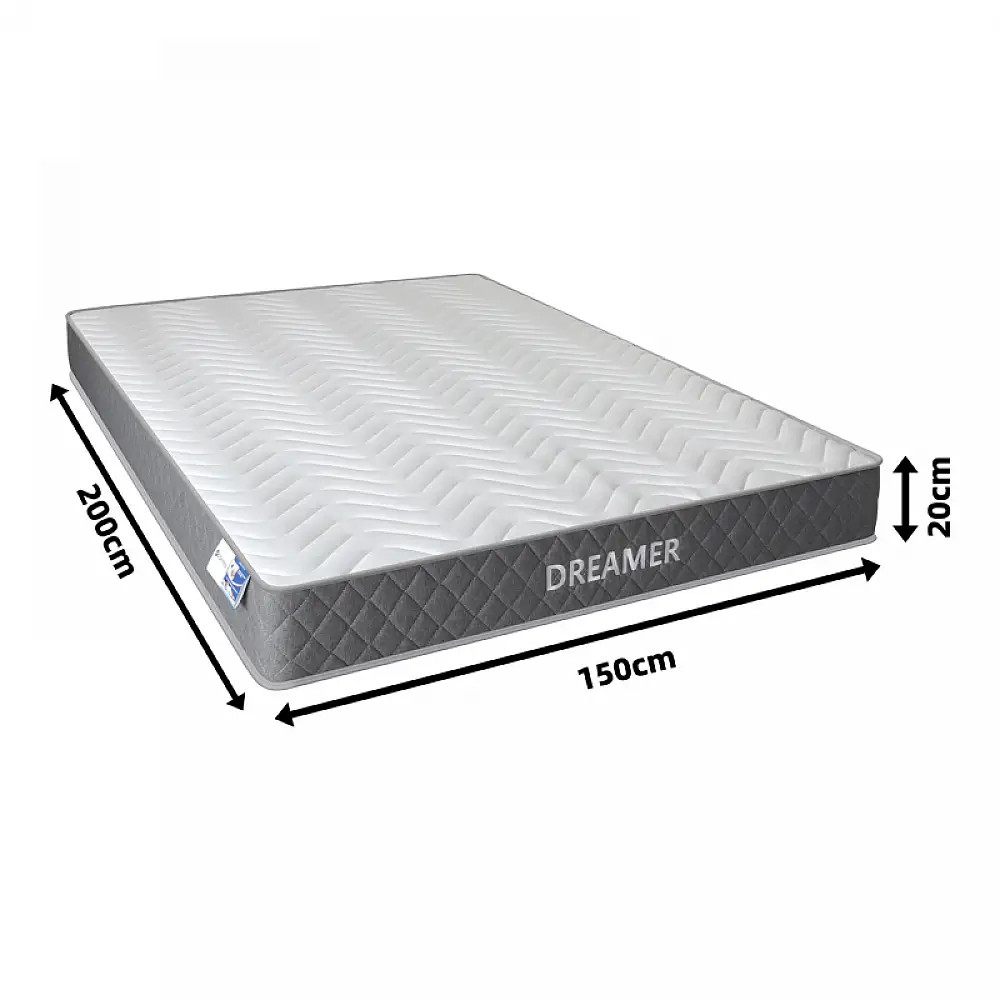Στρώμα Dreamer pakoworld pocket spring compressed διπλής όψης 20cm 150x200εκ
