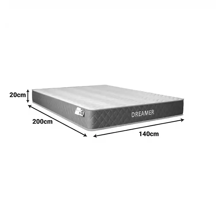 Στρώμα Dreamer pakoworld pocket spring διπλής όψης 20cm 140x200εκ