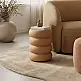 Βοηθητικό τραπέζι Venezia pakoworld MGO  terracotta Φ35x46εκ
