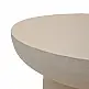 Τραπέζι σαλονιού Nuebo pakoworld MGO κρέμ Φ70x40εκ