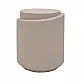 Βοηθητικό τραπέζι Fortox pakoworld MGO cappuccino Φ40x49.5εκ