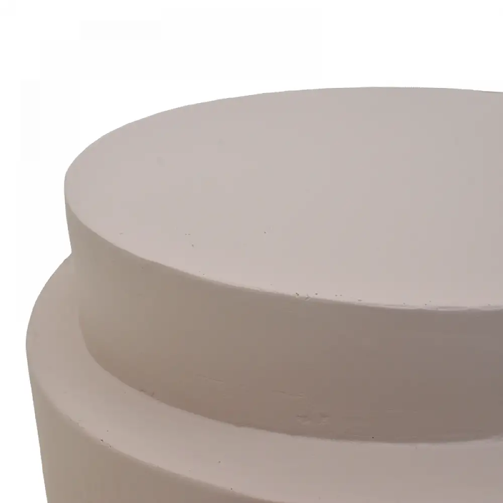 Βοηθητικό τραπέζι Fortox pakoworld MGO cappuccino Φ40x49.5εκ
