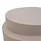 Βοηθητικό τραπέζι Fortox pakoworld MGO cappuccino Φ40x49.5εκ