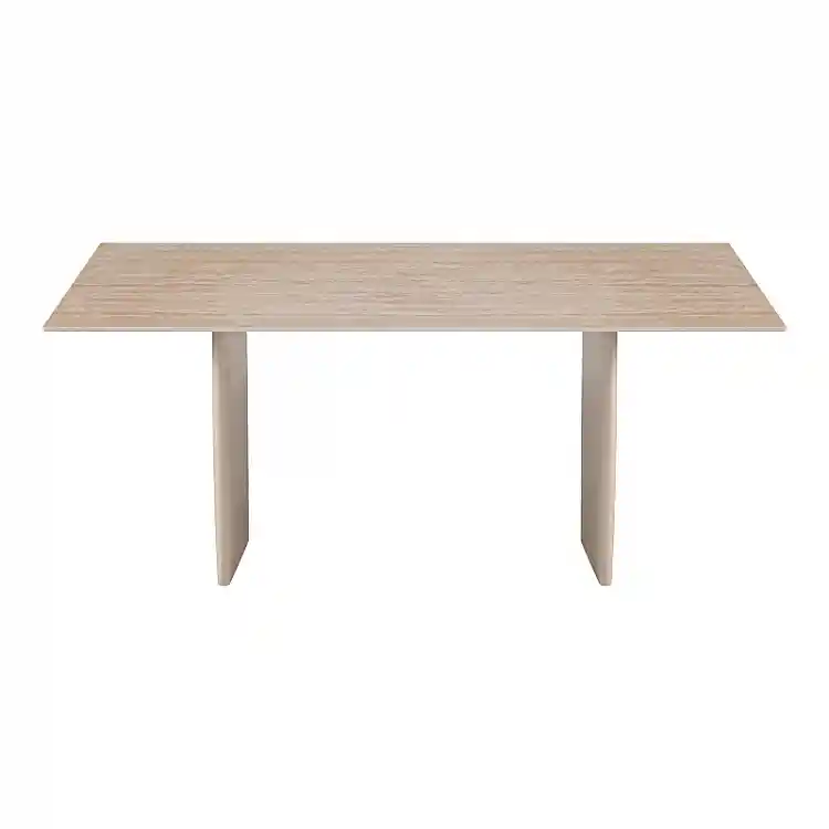 Τραπέζι Releno pakoworld sintered stone σε όψη τραβερτίνας 180x90x75εκ