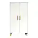 Ντουλάπι Tamera pakoworld λευκό με φυσική απόχρωση MDF 60x30x120εκ