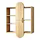 Ραφιέρα τοίχου Jonna pakoworld sonoma MDF 60x10x80εκ