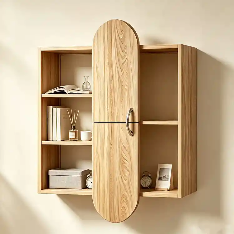 Ραφιέρα τοίχου Jonna pakoworld sonoma MDF 60x10x80εκ