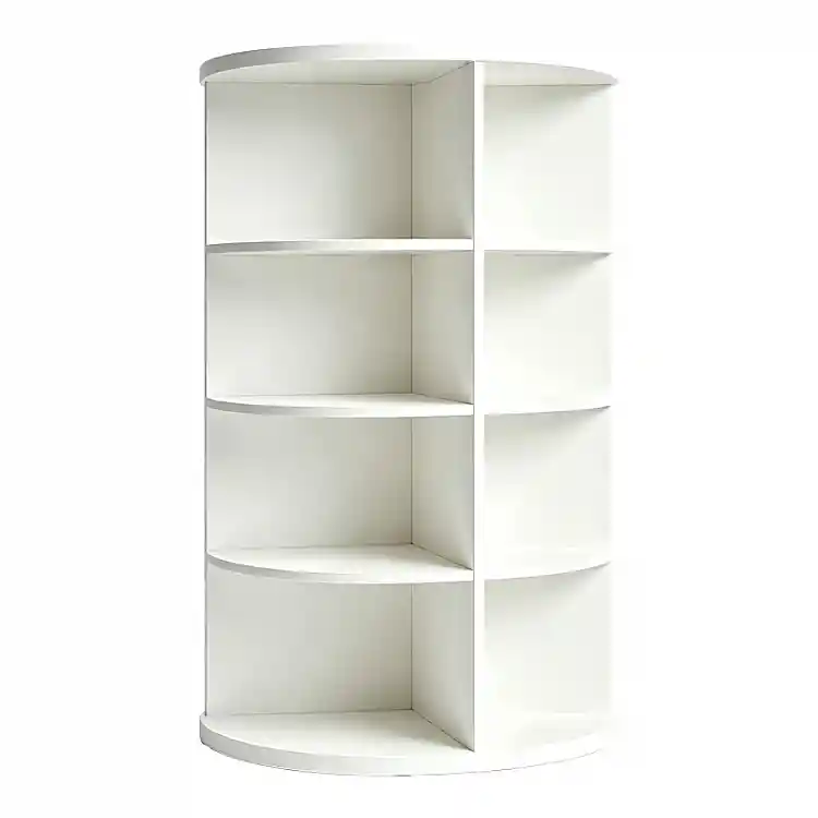 Γωνιακή ραφιέρα Benzal pakoworld λευκό MDF 80x30x120εκ