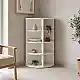 Γωνιακή ραφιέρα Benzal pakoworld λευκό MDF 80x30x120εκ