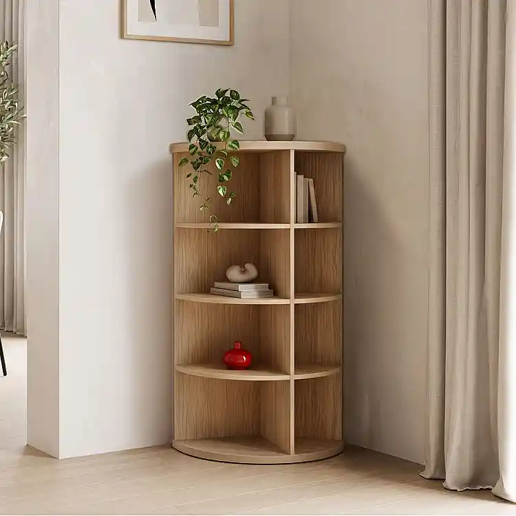 Γωνιακή ραφιέρα Benzal pakoworld sonoma MDF 80x30x120εκ