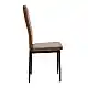 Καρέκλα Parker pakoworld cappuccino PU με μεταλλικό μαύρο πόδι 41x48x96εκ | 4 τμχ